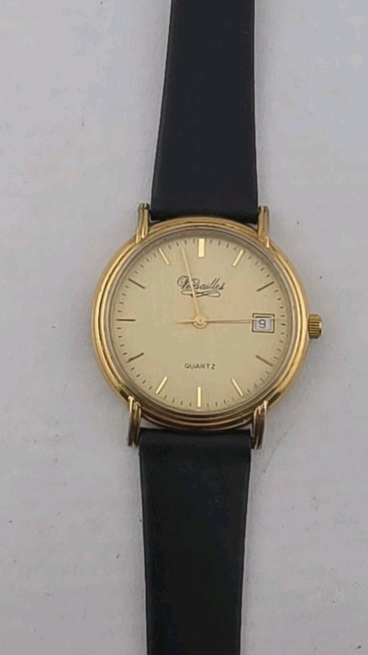 Ladies Versailles Quartz Watch West Germany Leather Calf Band New Battery Runs